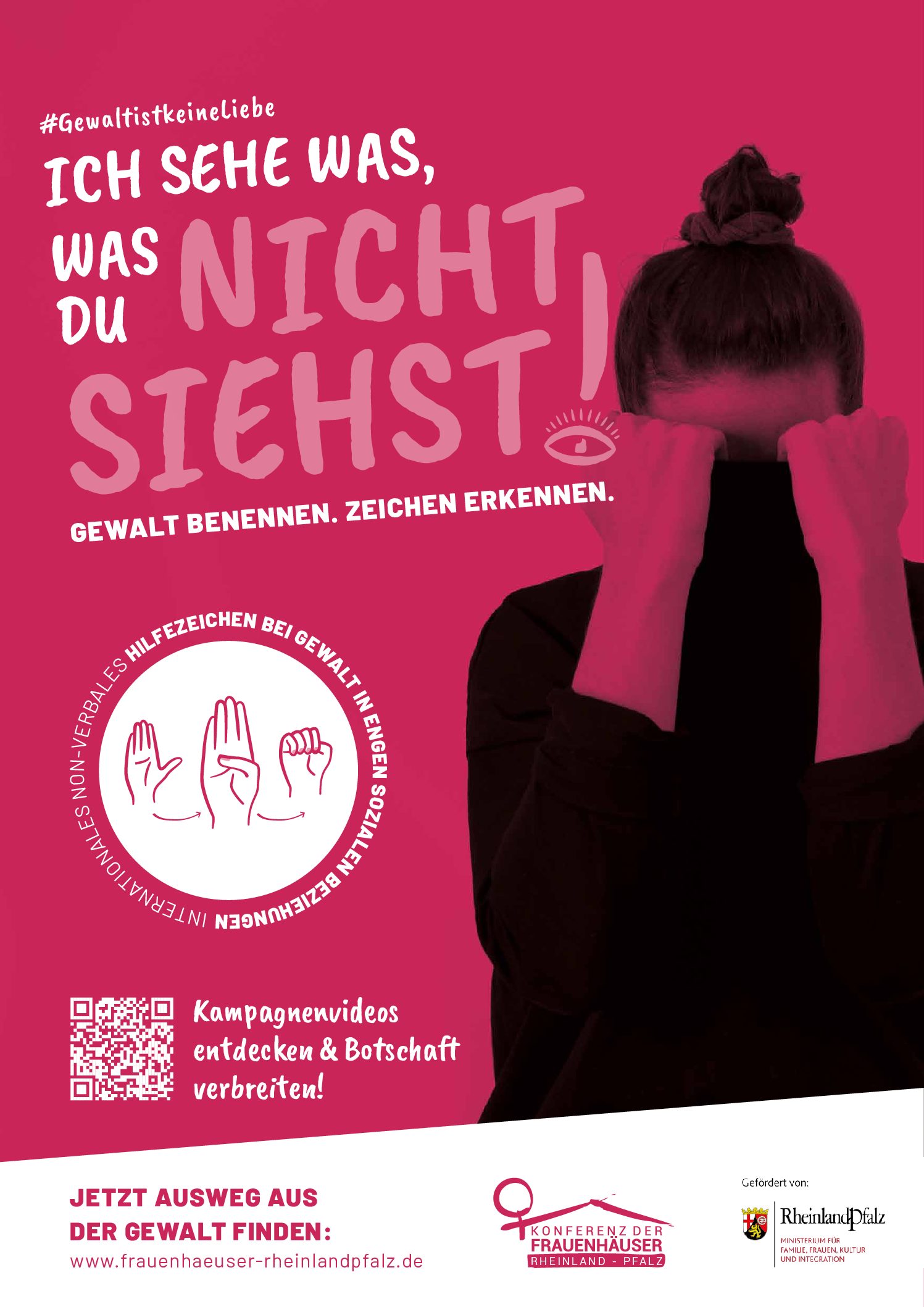 Öffentlichkeitskampagne der Konferenz der Frauenhäuser Rheinland-Pfalz